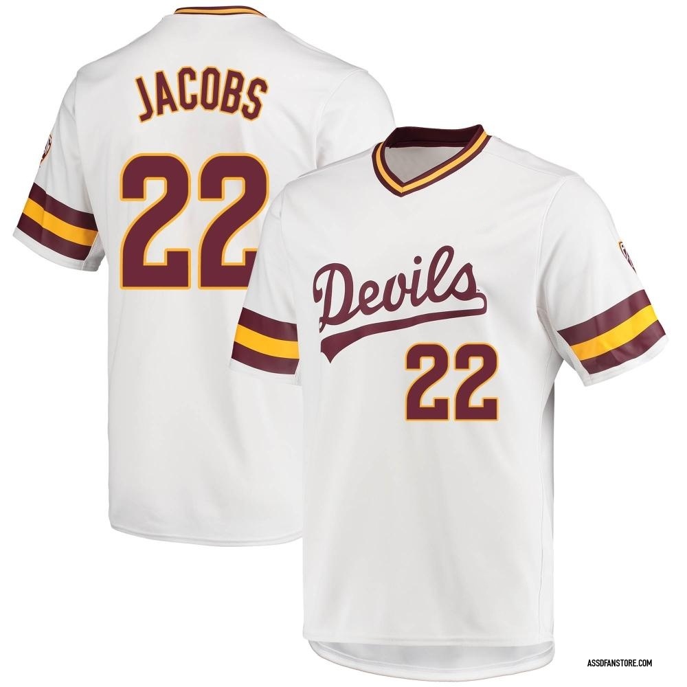 Men's Ben Jacobs Arizona State Sun Devils Replica Baseball Jersey - White