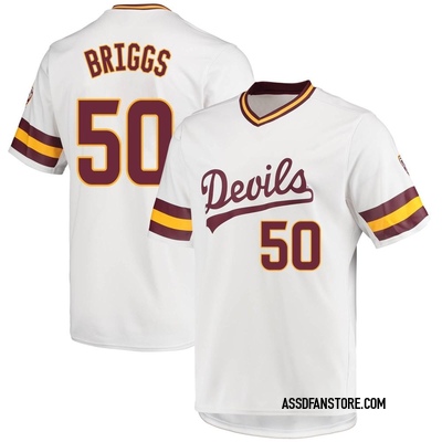 Men's Brody Briggs Arizona State Sun Devils Replica Baseball Jersey - White