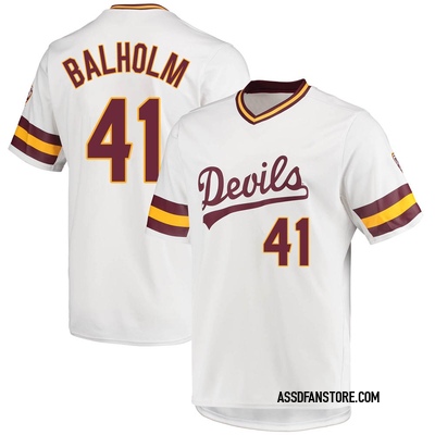 Men's Bronson Balholm Arizona State Sun Devils Replica Baseball Jersey - White