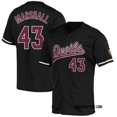 Men's Danny Marshall Arizona State Sun Devils Replica Baseball Jersey - Black