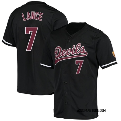 Men's Eamonn Lance Arizona State Sun Devils Replica Baseball Jersey - Black