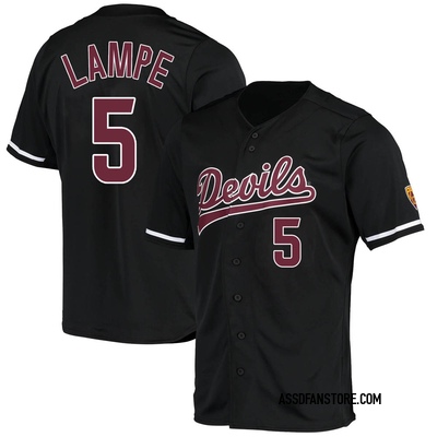 Men's Joe Lampe Arizona State Sun Devils Replica Baseball Jersey - Black