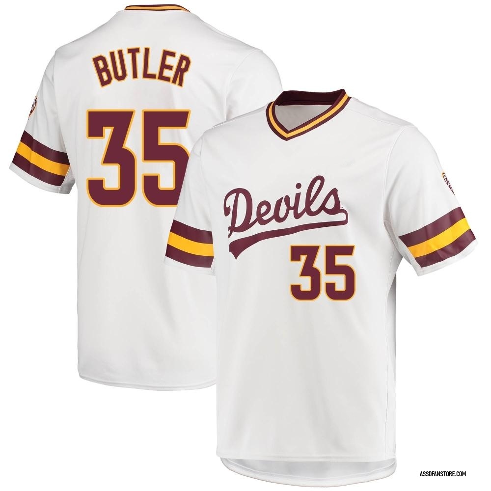 Men's Josh Butler Arizona State Sun Devils Replica Baseball Jersey - White