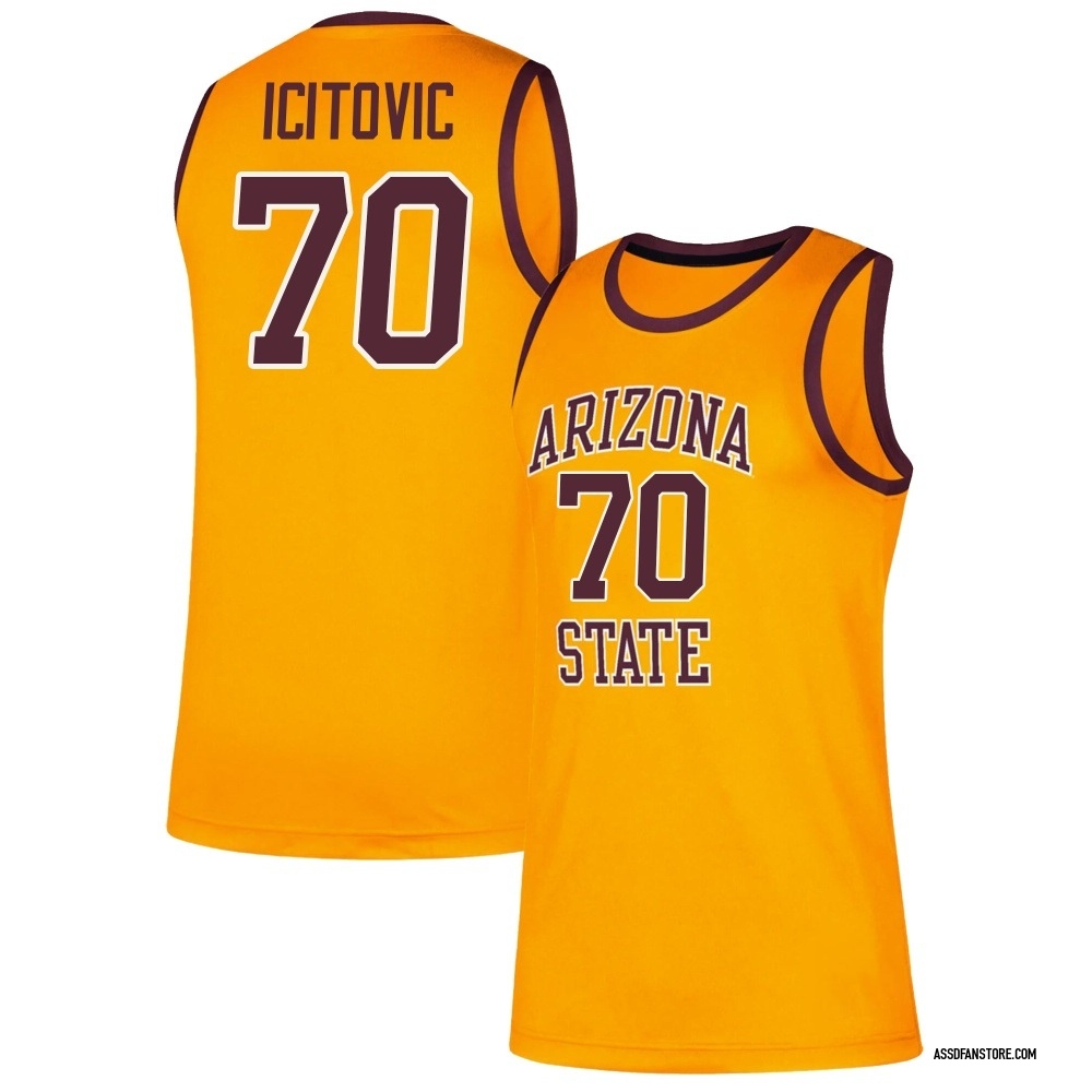 Men's Jovan Icitovic Arizona State Sun Devils Replica Classic Basketball Jersey - Gold