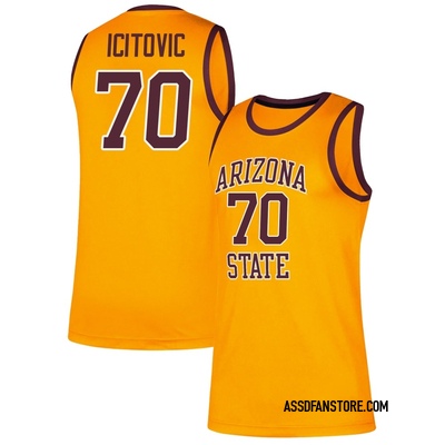 Men's Jovan Icitovic Arizona State Sun Devils Replica Classic Basketball Jersey - Gold
