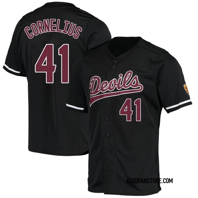 Men's Matt Cornelius Arizona State Sun Devils Replica Baseball Jersey - Black