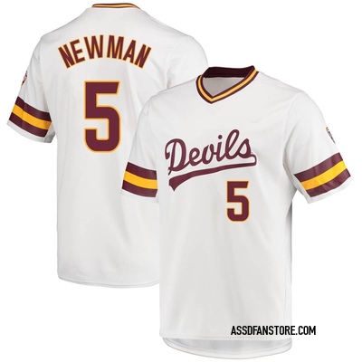 Men's Trey Newman Arizona State Sun Devils Replica Baseball Jersey - White