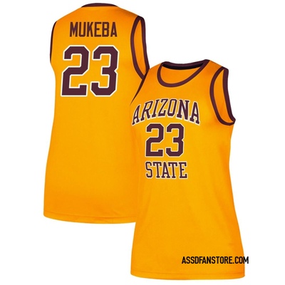 Women's Allen Mukeba Arizona State Sun Devils Replica Classic Basketball Jersey - Gold