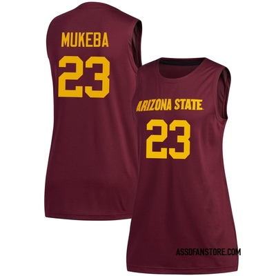 Women's Allen Mukeba Arizona State Sun Devils Replica Maroon Basketball Jersey