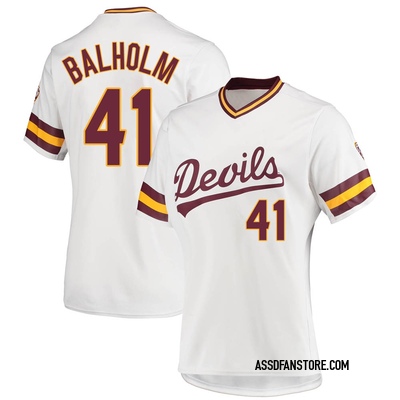 Women's Bronson Balholm Arizona State Sun Devils Replica Baseball Jersey - White