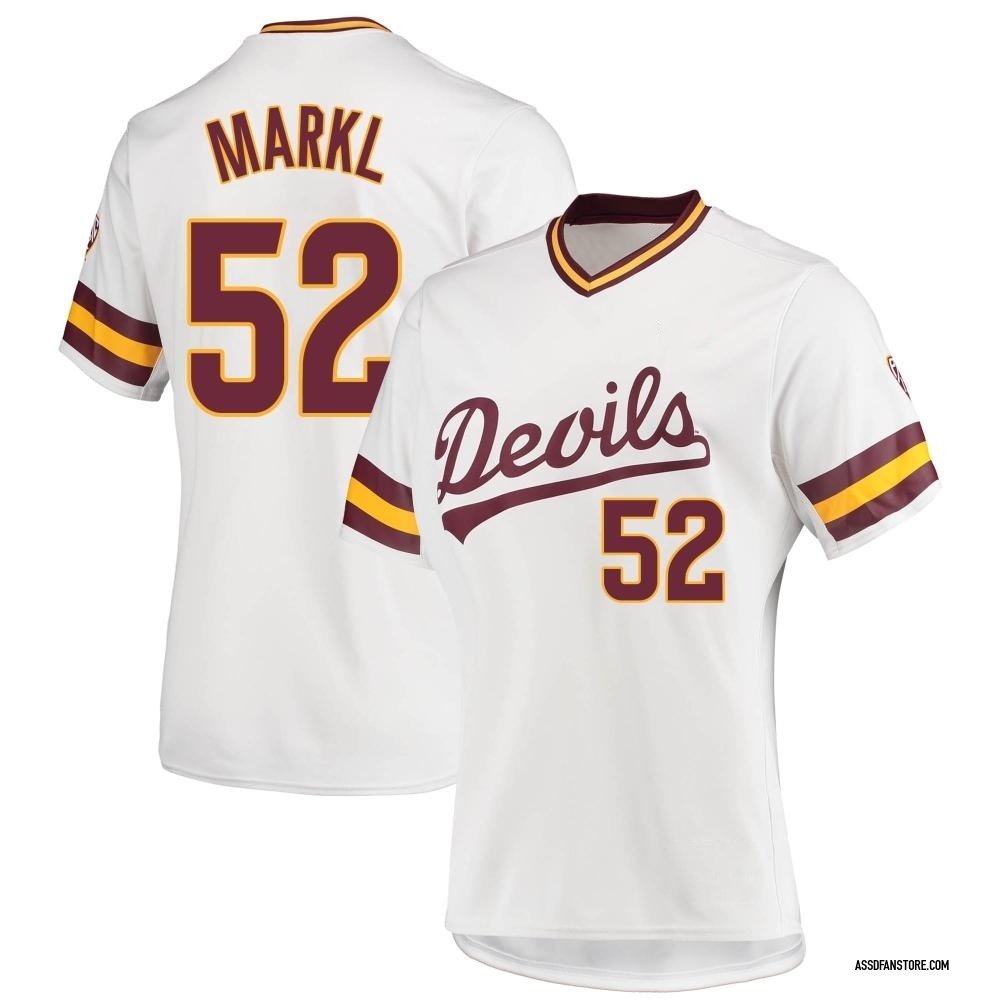 Women's Connor Markl Arizona State Sun Devils Replica Baseball Jersey - White