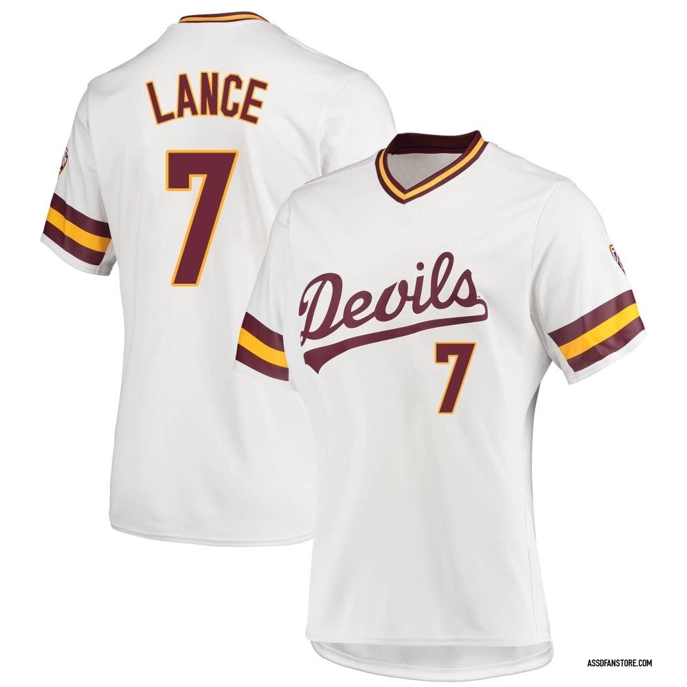Women's Eamonn Lance Arizona State Sun Devils Replica Baseball Jersey - White