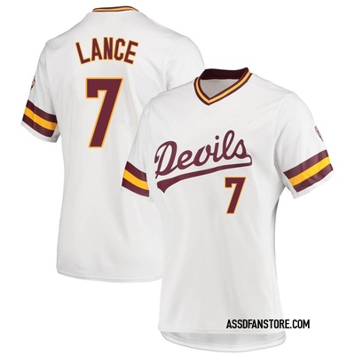 Women's Eamonn Lance Arizona State Sun Devils Replica Baseball Jersey - White