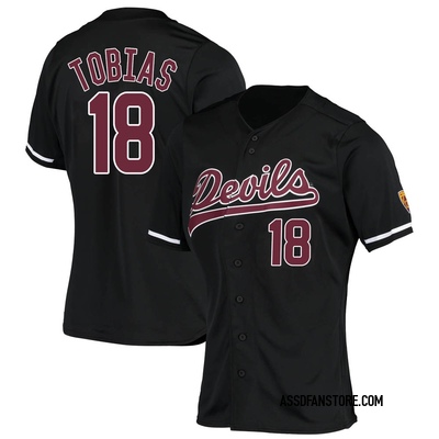 Women's Jacob Tobias Arizona State Sun Devils Replica Baseball Jersey - Black