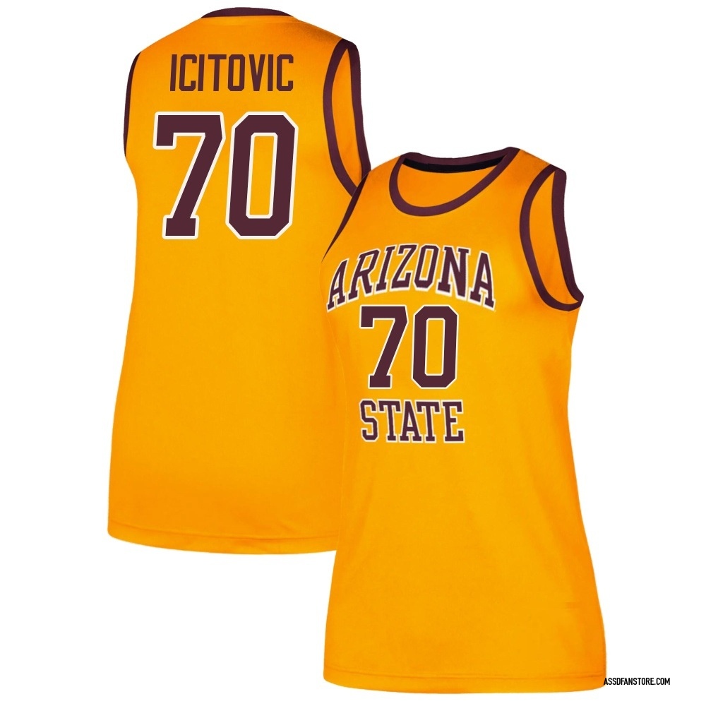 Women's Jovan Icitovic Arizona State Sun Devils Replica Classic Basketball Jersey - Gold