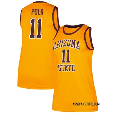 Women's Kash Polk Arizona State Sun Devils Replica Classic Basketball Jersey - Gold
