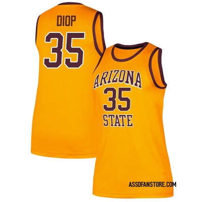Women's Massamba Diop Arizona State Sun Devils Replica Classic Basketball Jersey - Gold