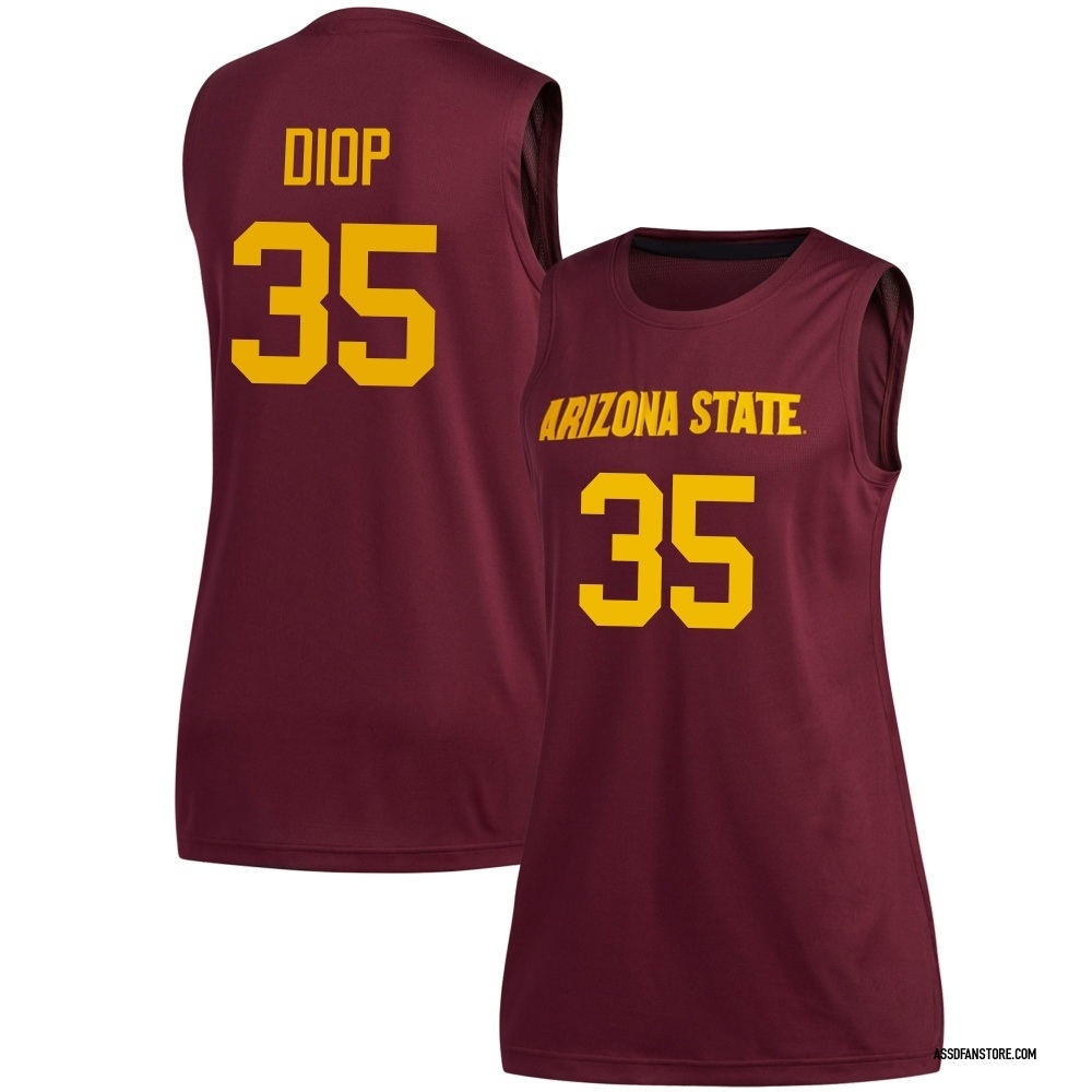 Women's Massamba Diop Arizona State Sun Devils Replica Maroon Basketball Jersey