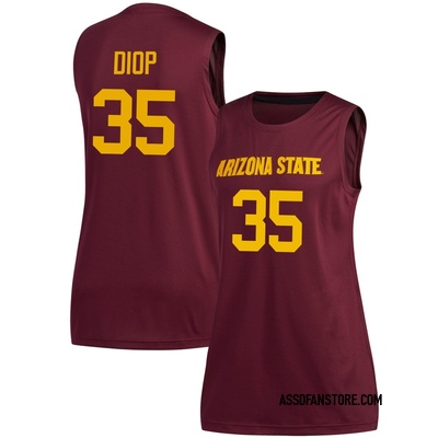 Women's Massamba Diop Arizona State Sun Devils Replica Maroon Basketball Jersey