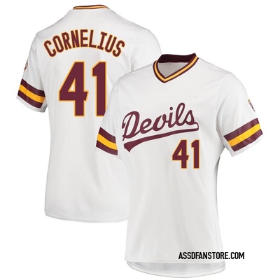 Women's Matt Cornelius Arizona State Sun Devils Replica Baseball Jersey - White