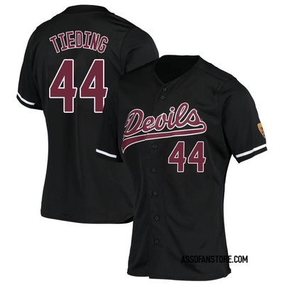 Women's Matt Tieding Arizona State Sun Devils Replica Baseball Jersey - Black