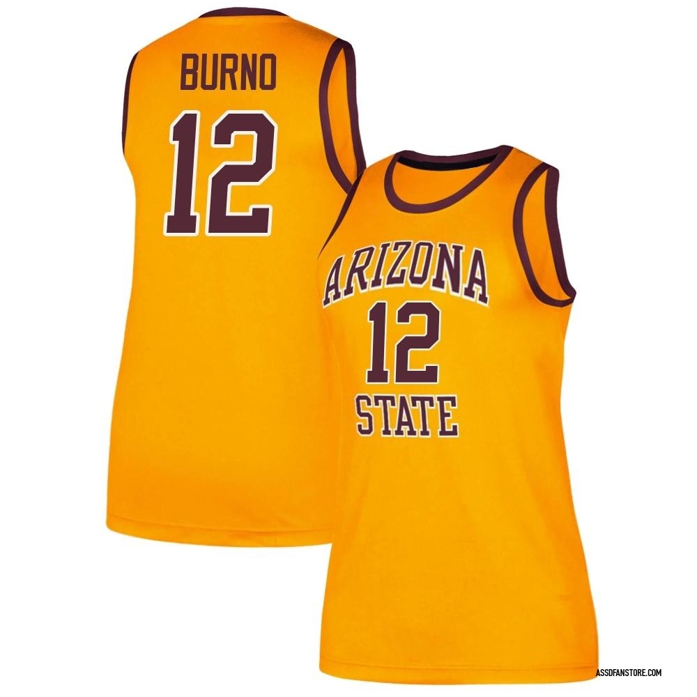 Women's Micah Burno Arizona State Sun Devils Replica Classic Basketball Jersey - Gold