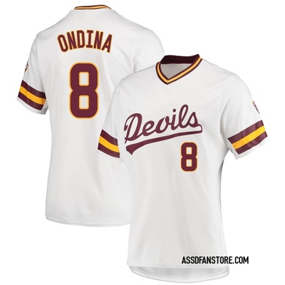 Women's Steven Ondina Arizona State Sun Devils Replica Baseball Jersey - White