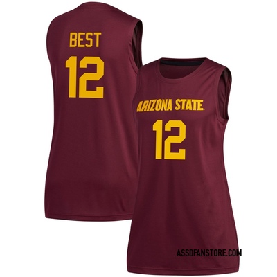 Women's Trevor Best Arizona State Sun Devils Replica Maroon Basketball Jersey