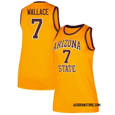 Women's Vijay Wallace Arizona State Sun Devils Replica Classic Basketball Jersey - Gold