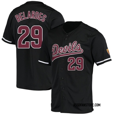 Youth Alec Belardes Arizona State Sun Devils Replica Baseball Jersey - Black
