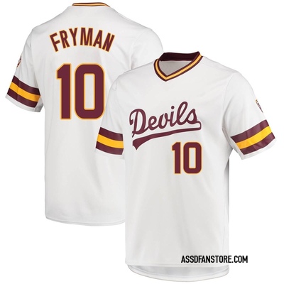Youth Bennett Fryman Arizona State Sun Devils Replica Baseball Jersey - White