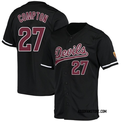 Youth Brandon Compton Arizona State Sun Devils Replica Baseball Jersey - Black