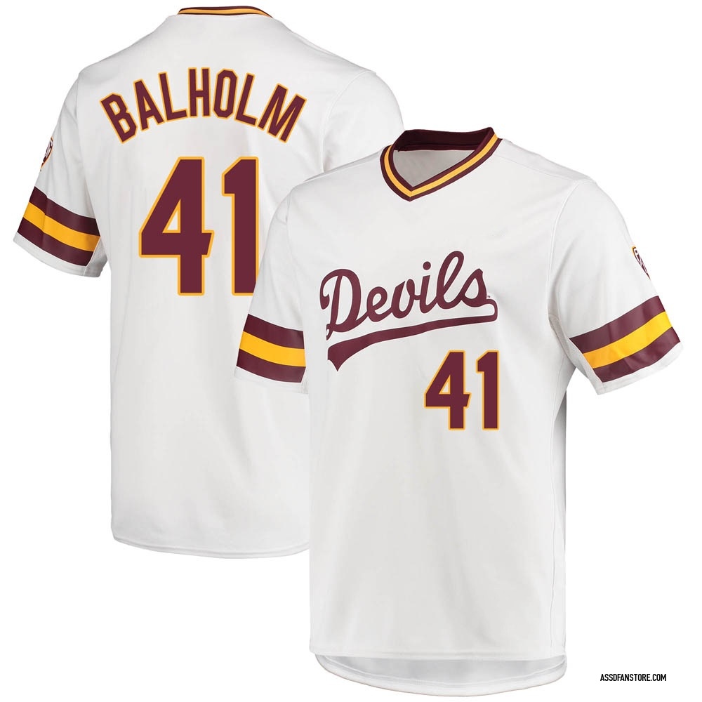 Youth Bronson Balholm Arizona State Sun Devils Replica Baseball Jersey - White
