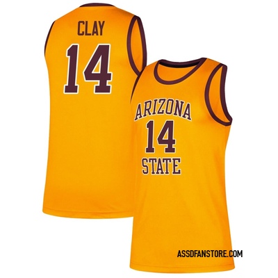 Youth Chianti Clay Arizona State Sun Devils Replica Classic Basketball Jersey - Gold
