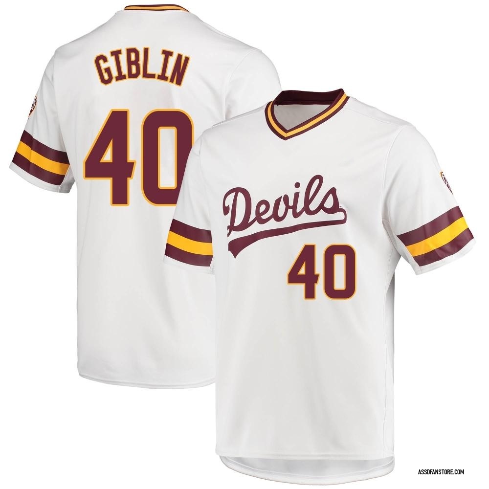 Youth Jonah Giblin Arizona State Sun Devils Replica Baseball Jersey - White