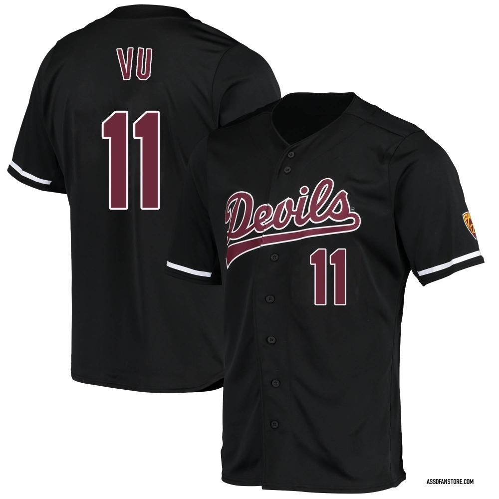 Youth Kien Vu Arizona State Sun Devils Replica Baseball Jersey - Black