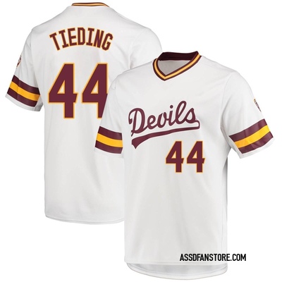 Youth Matt Tieding Arizona State Sun Devils Replica Baseball Jersey - White