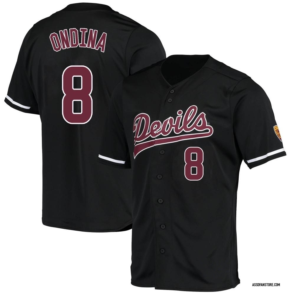 Youth Steven Ondina Arizona State Sun Devils Replica Baseball Jersey - Black