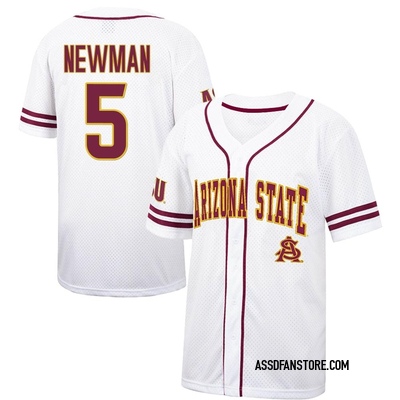Youth Trey Newman Arizona State Sun Devils Replica Colosseum /Maroon Free Spirited Baseball Jersey - White
