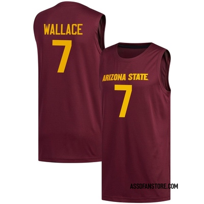 Youth Vijay Wallace Arizona State Sun Devils Replica Maroon Basketball Jersey